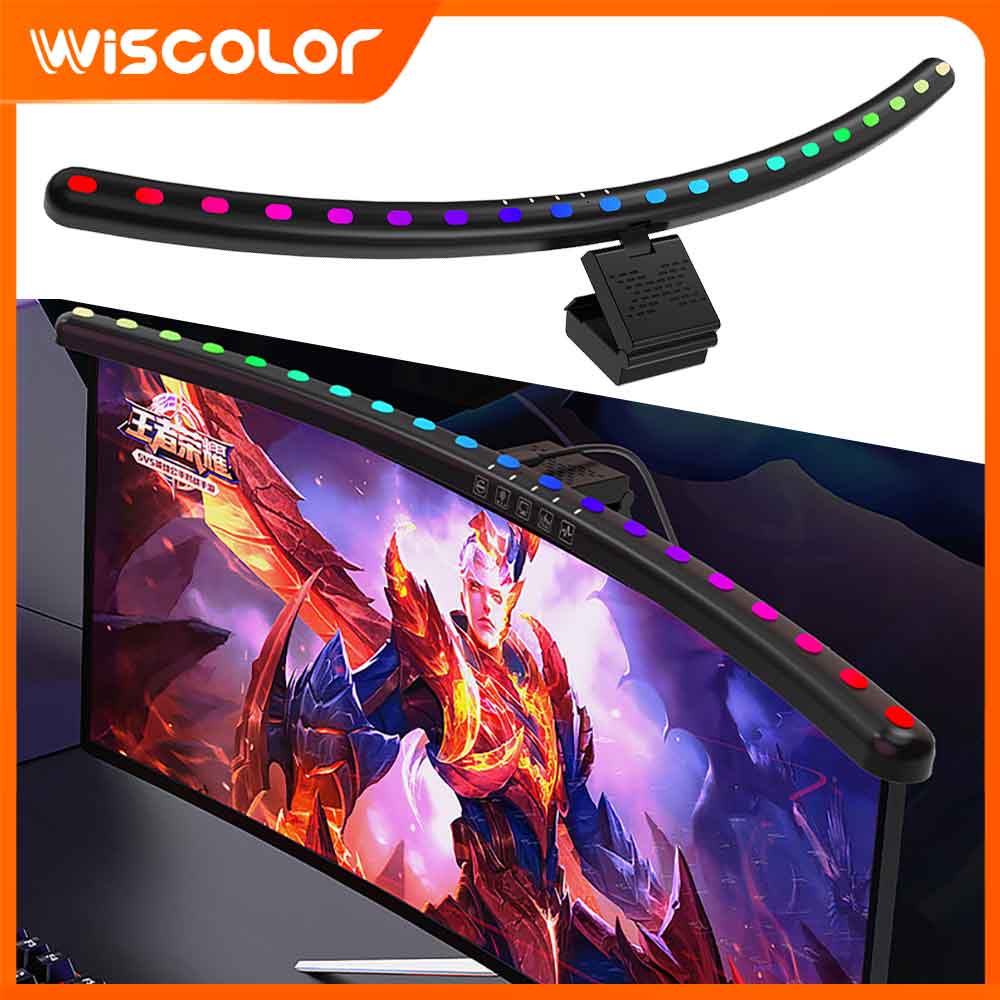 Desk Room Setup - Barre lumineuse RGB pour moniteur, décoration