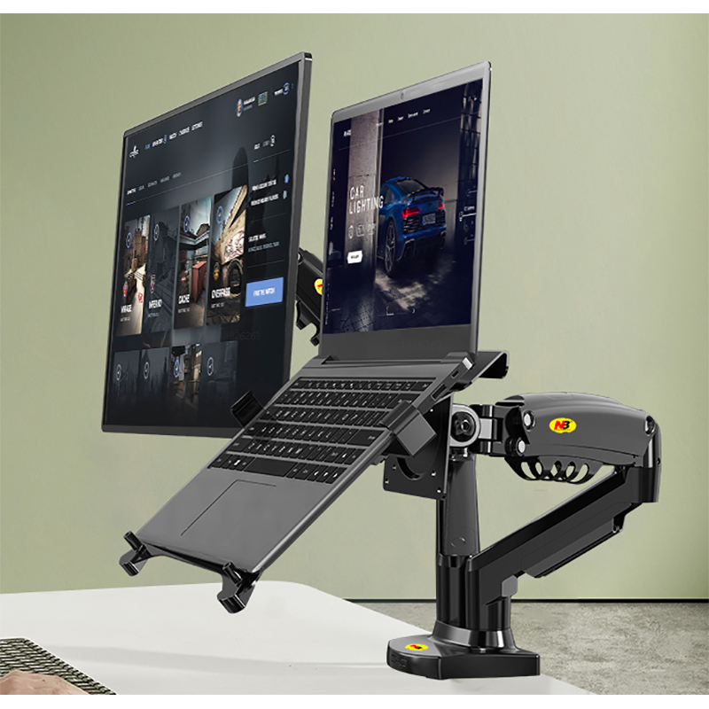 Desk Setup Monitor Arm - Bureau NB F160 + FP-2 ressort