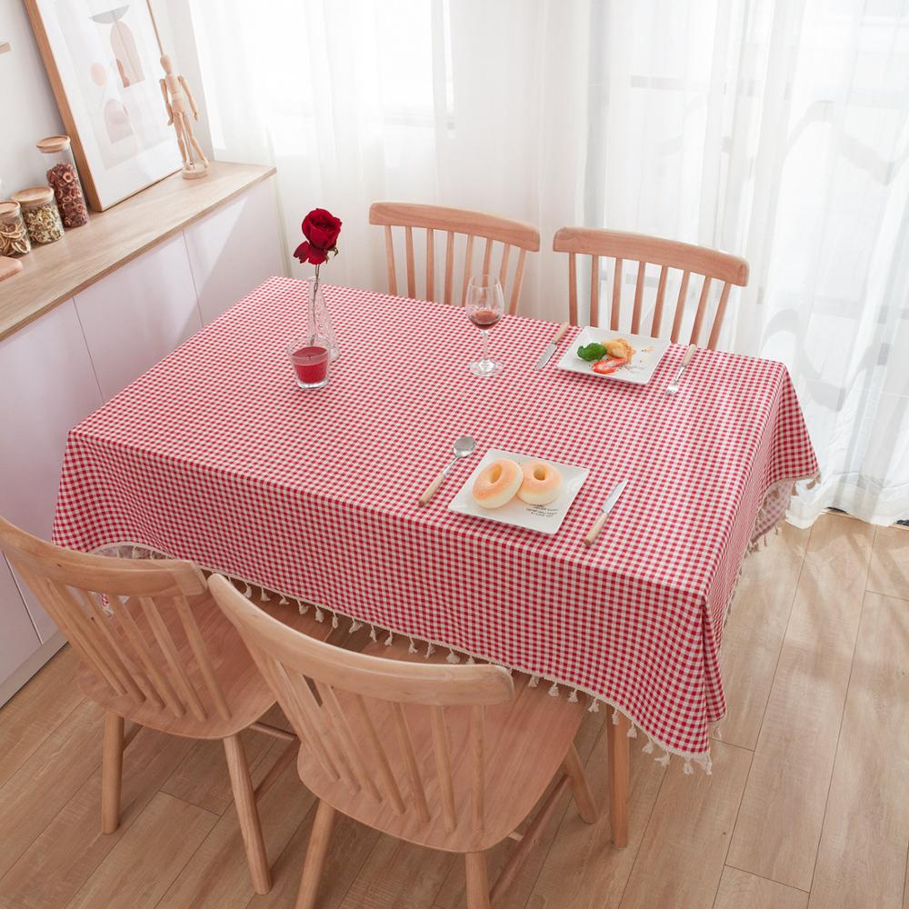 Desk Setup Wallpaper - Nappe de table à carreaux rouges
