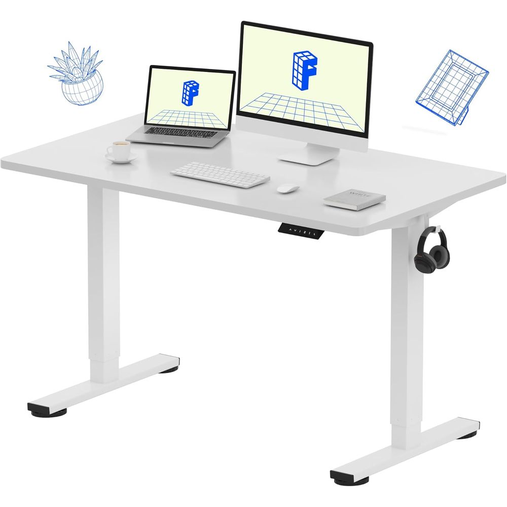 Desk Setup One Monitor - EN1 Bureau debout monobloc 48
