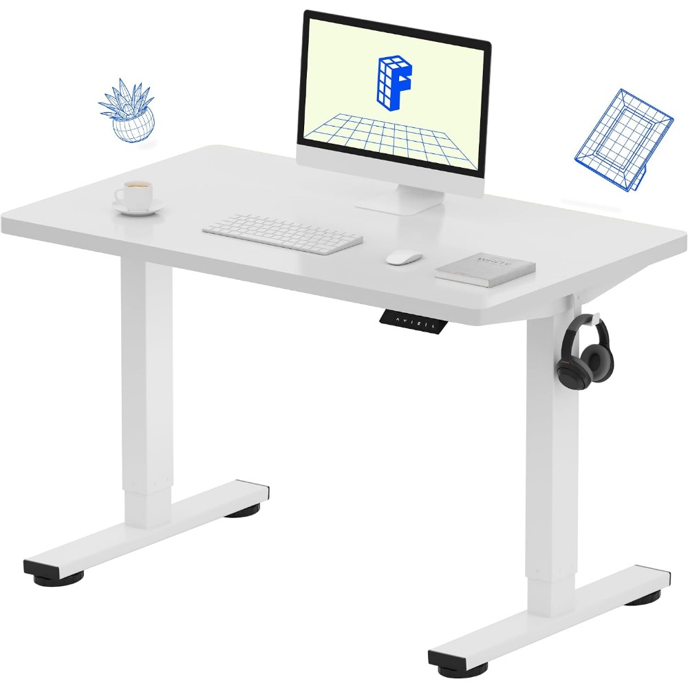 Desk Setup One Monitor - FLEXISPOT EN1 Bureau debout monobloc 40
