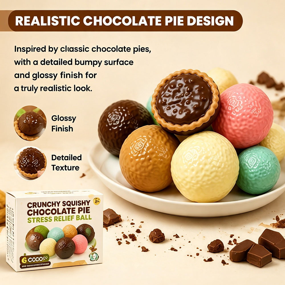 Desk Setup Gifts - Bloc sphérique de tarte au chocolat