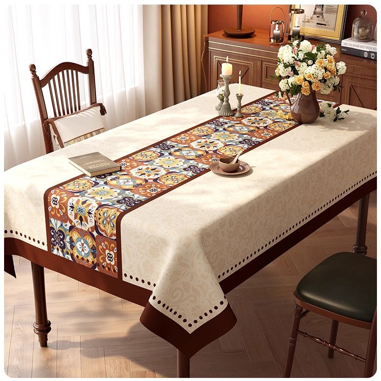Desk Setup Wallpaper - Nappe à motif Mandala bohème, couverture