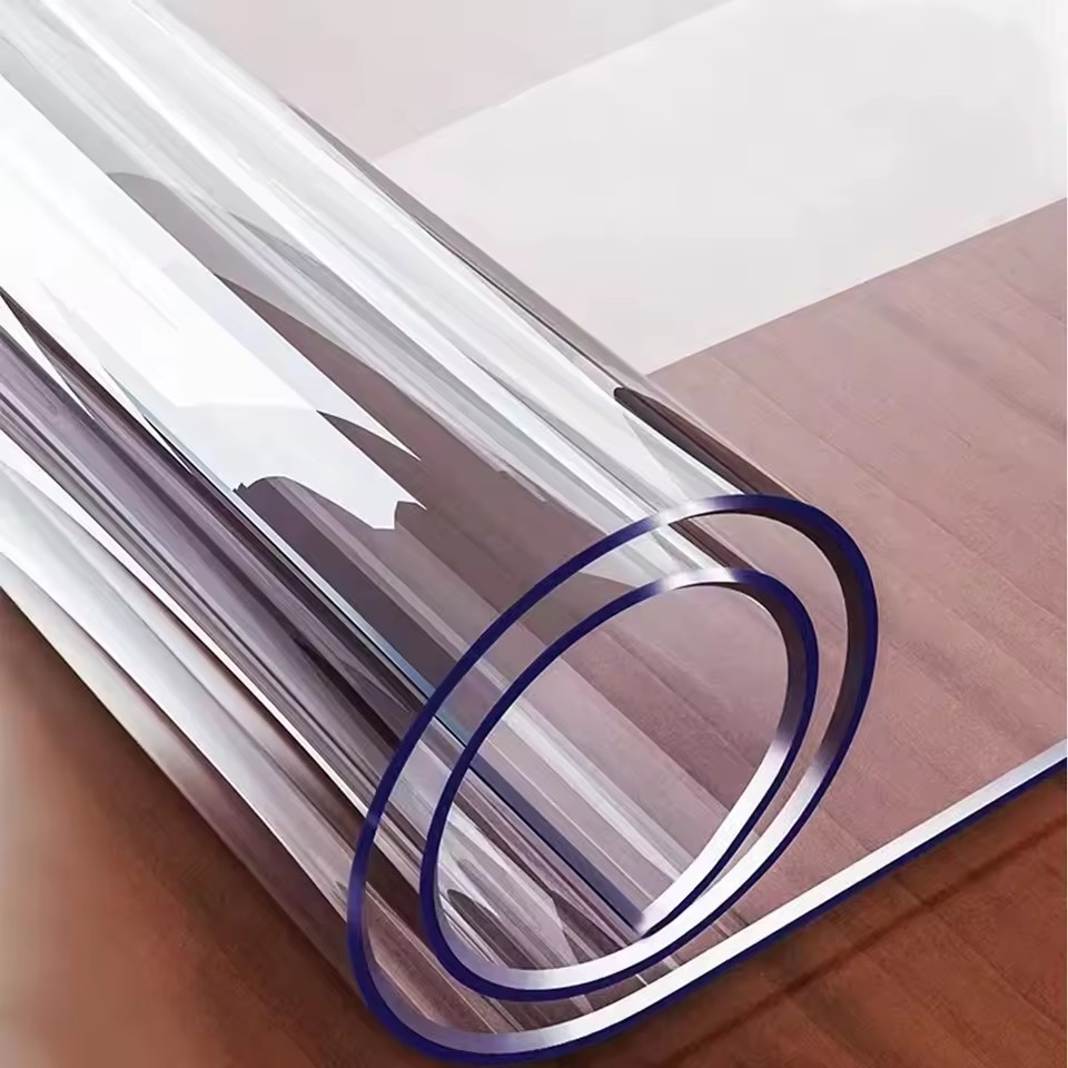 Desk Setup Wallpaper - Nappe en verre souple transparente en