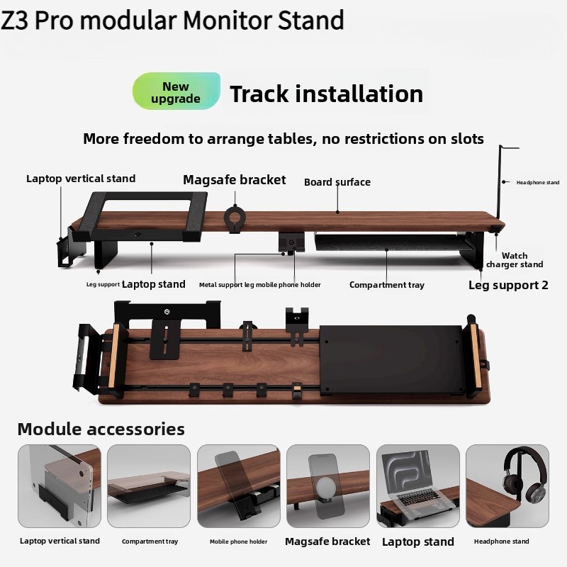 Desk Setup Riser - Z3 Pro support de moniteur modulaire