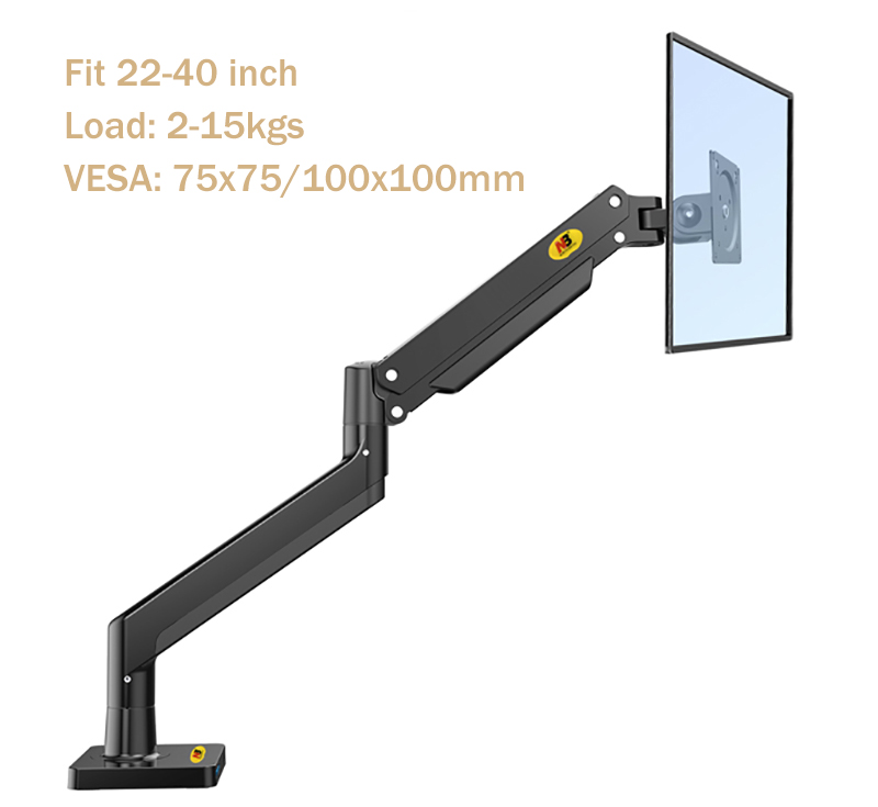 Desk Setup Monitor Arm - NB-Bras à ressort à gaz pour