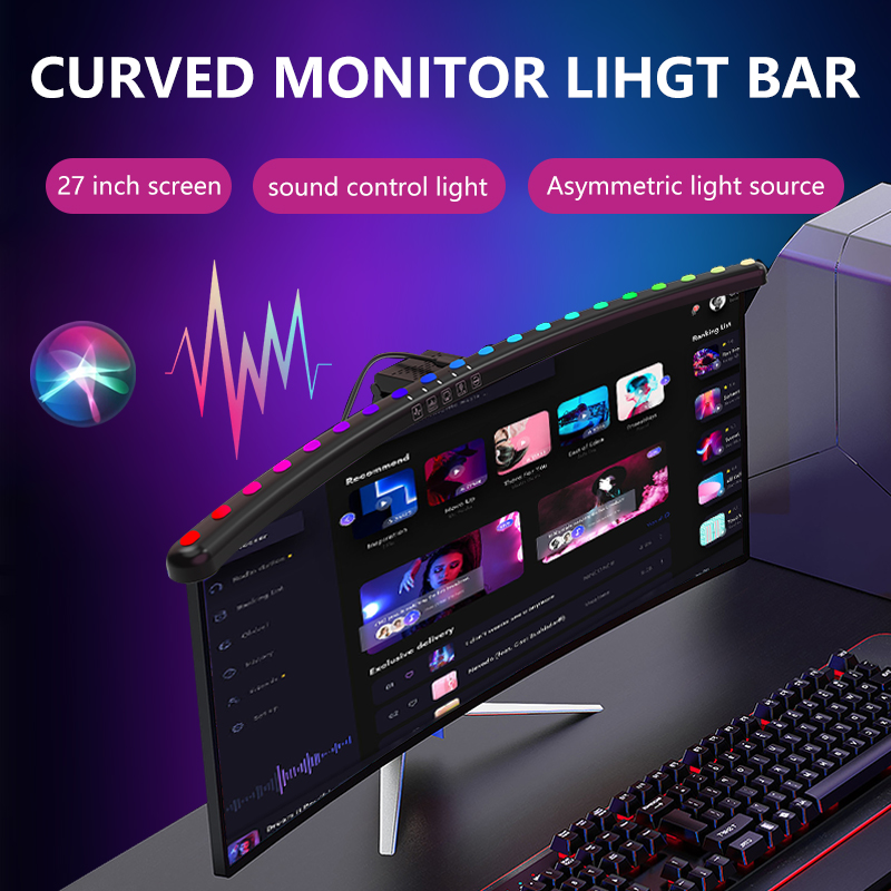 Barre lumineuse RGB pour monit - Desk Room Setup avis et prix