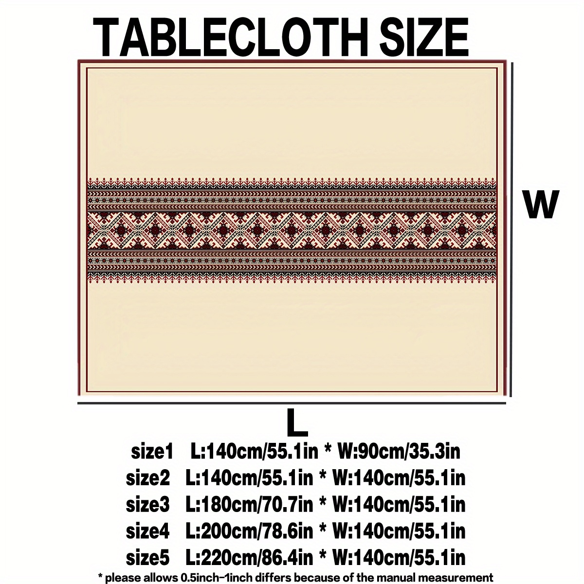 Nappe à motif géométrique ethn - Desk Setup Background avis et prix