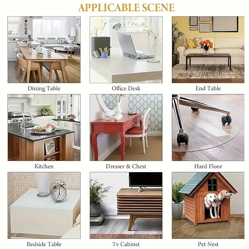 Nappe de protection ronde tran - Desk Setup Wallpaper avis et prix