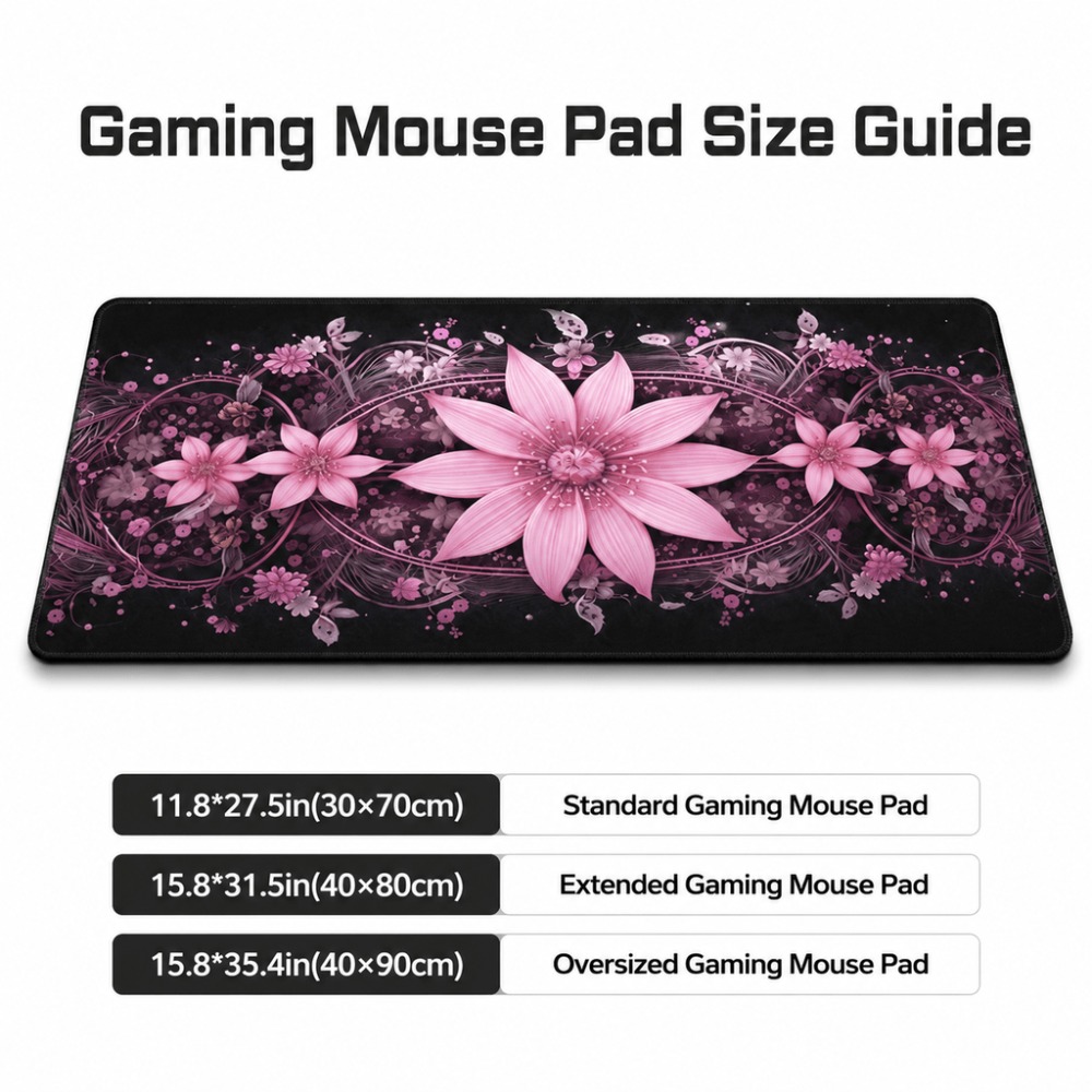 Tapis de table allongé à fleur - Desk Setup Background avis et prix