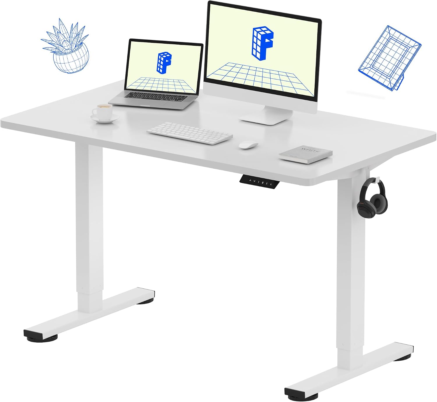 FLEXISPOT EN1 Bureau debout mo - Desk Setup One Monitor avis et prix