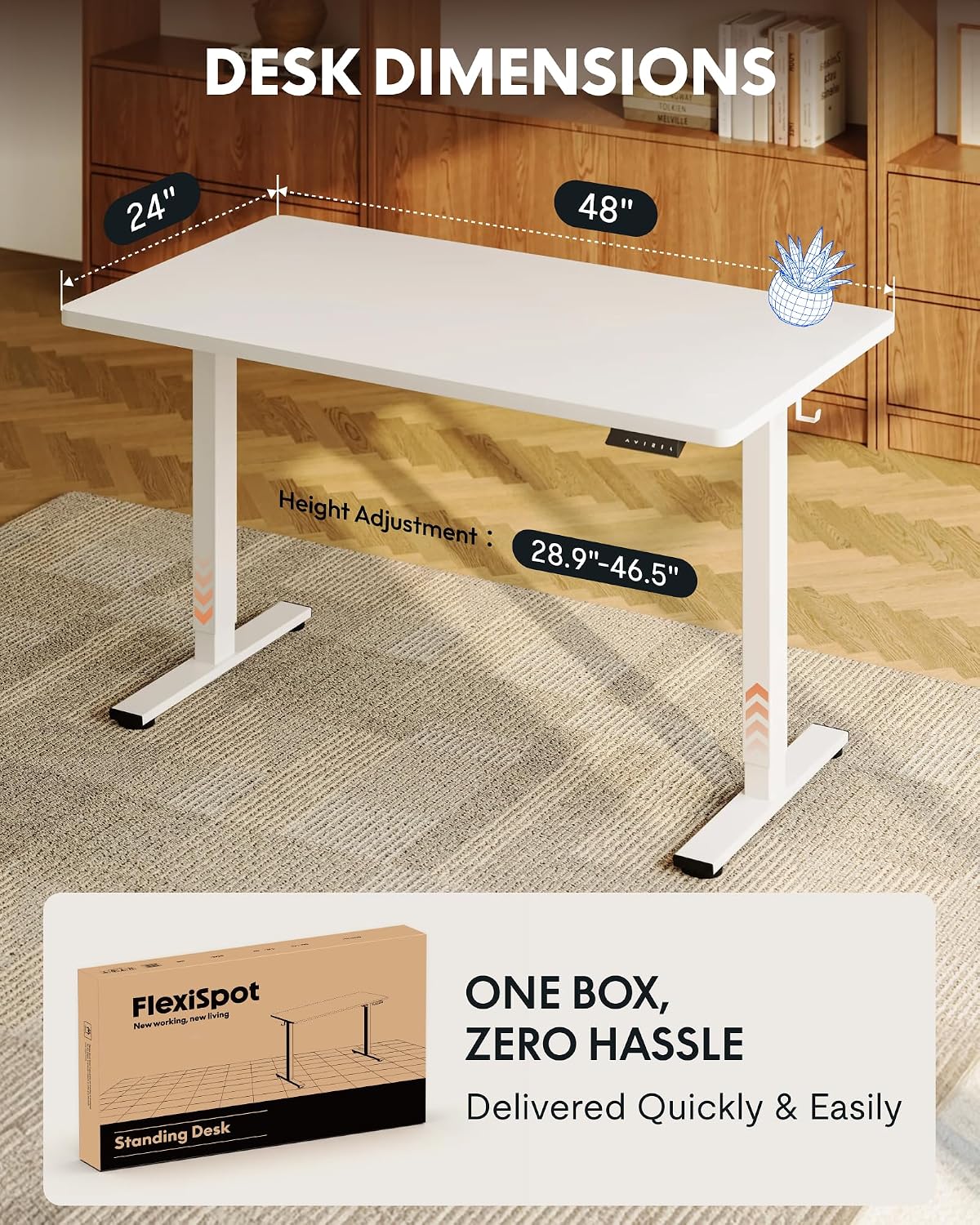 FLEXISPOT EN1 Bureau debout mo - Desk Setup One Monitor avis et prix