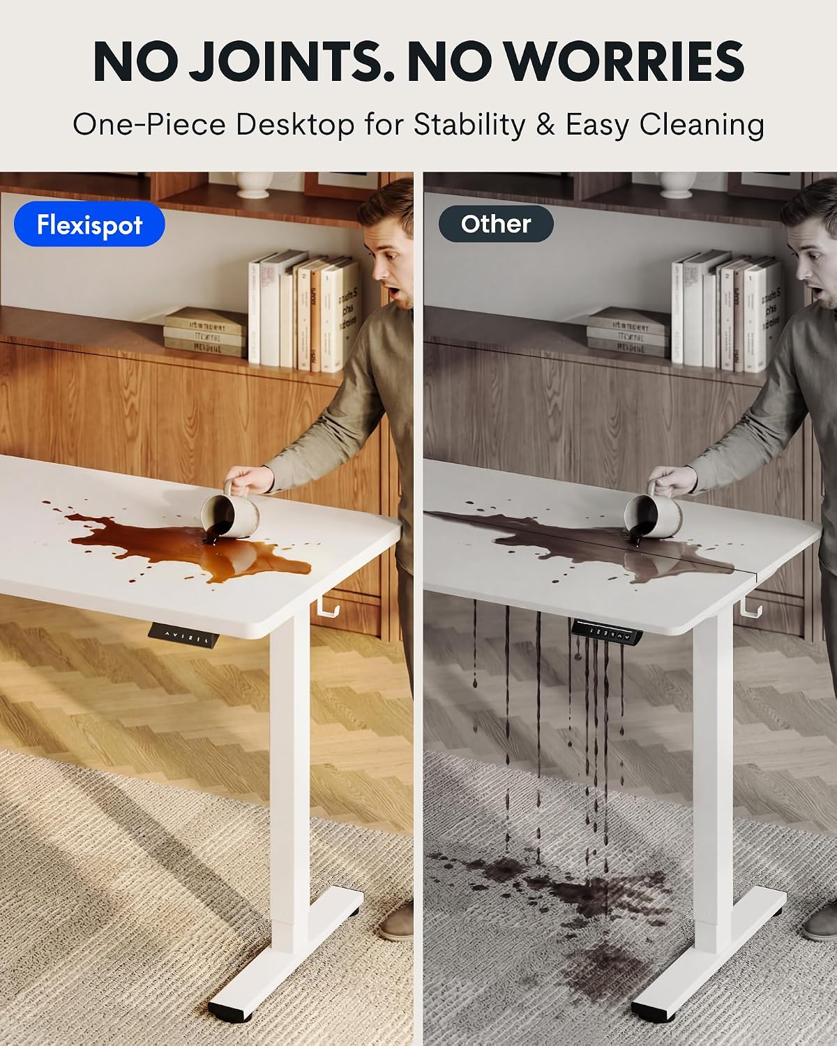 FLEXISPOT EN1 Bureau debout mo - Desk Setup One Monitor avis et prix