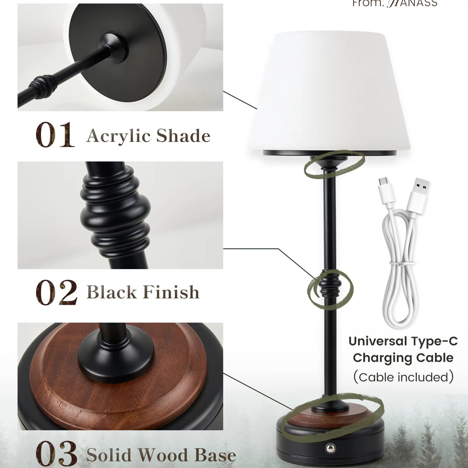 Ensemble de lampes de table sa - Desk Room Setup avis et prix