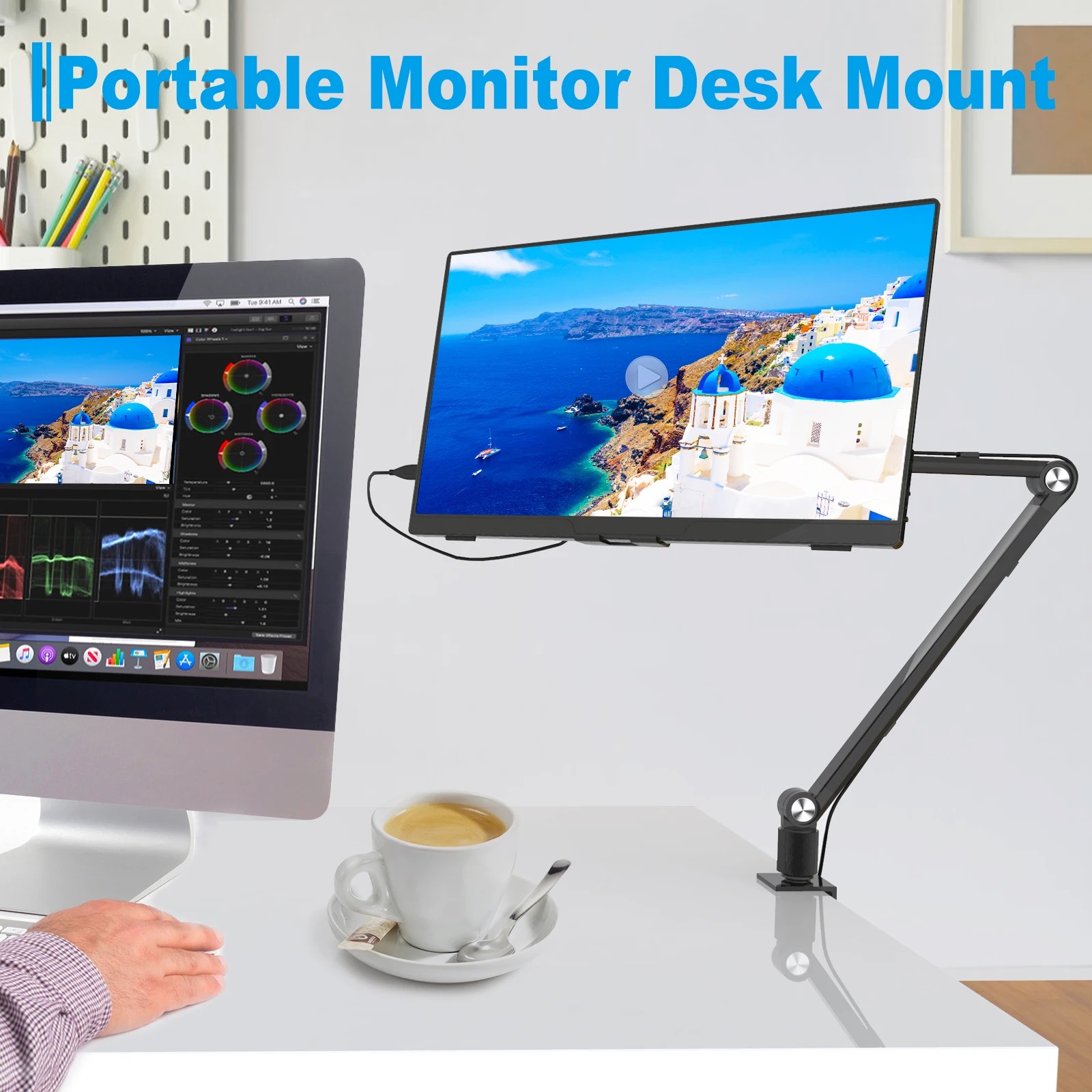 Support de tablette 2025 pour  - Desk Setup Monitor Arm avis et prix