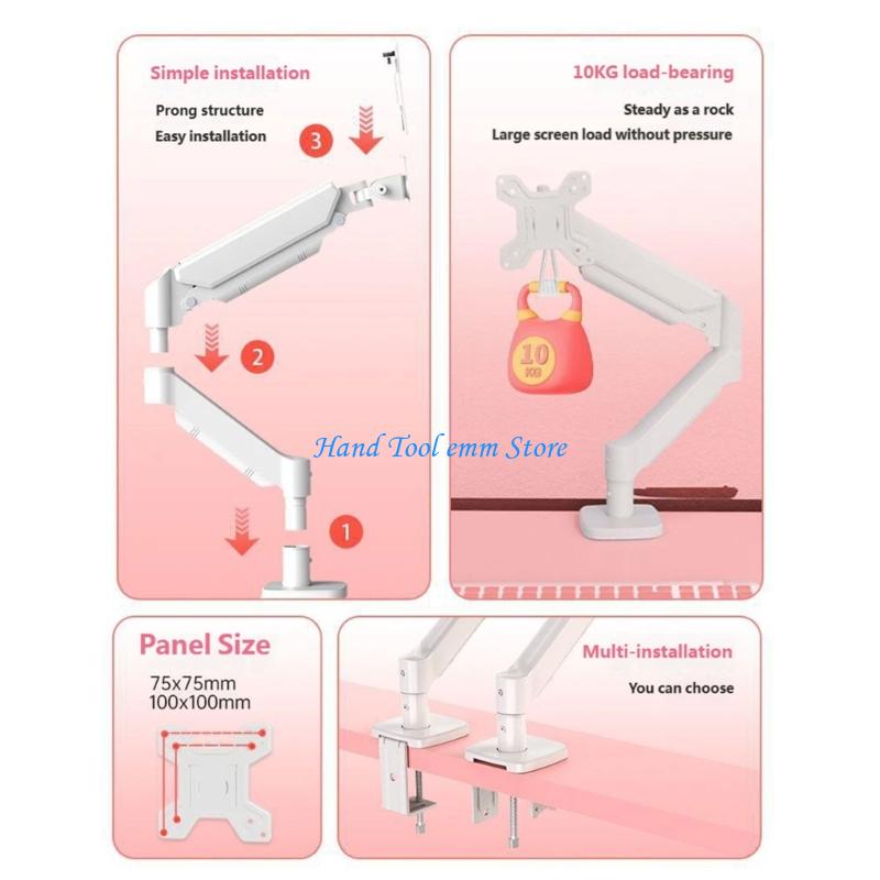 H37F – support d'écran à bras  - Desk Setup Monitor Arm avis et prix