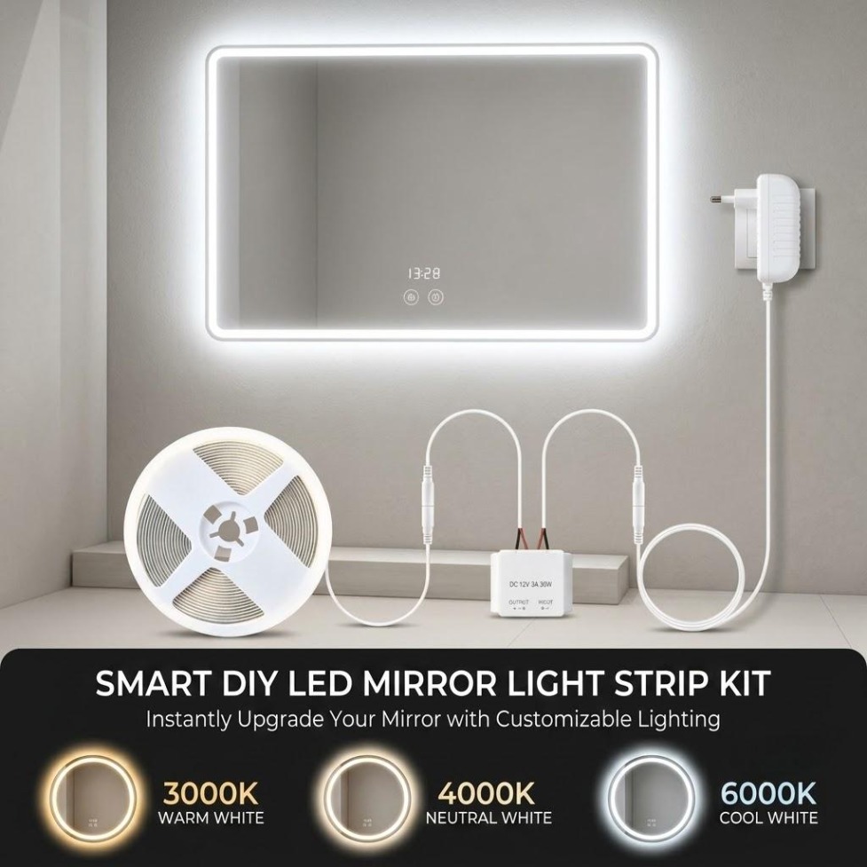 Kit de bande LED COB 320 LED a - Desk Setup Background avis et prix