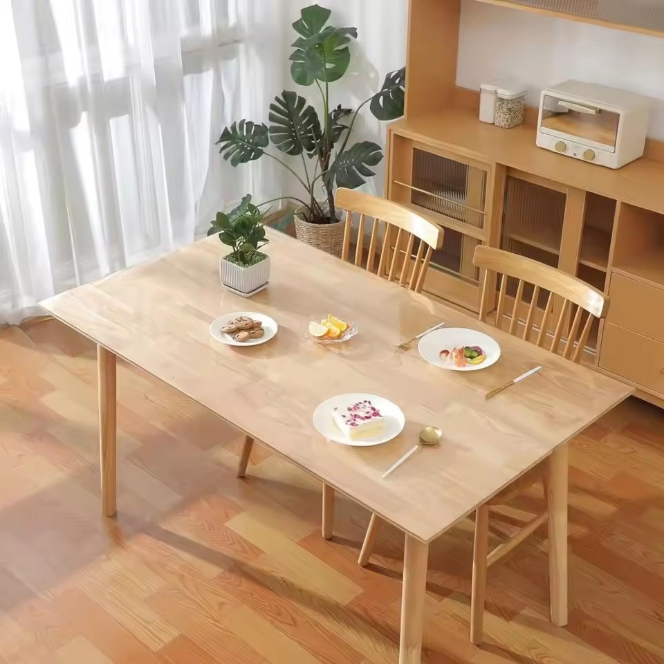 Nappe en verre souple transpar - Desk Setup Wallpaper avis et prix
