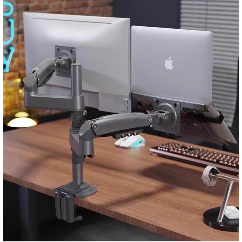 Double bras à ressort à gaz de - Desk Setup Monitor Arm avis et prix