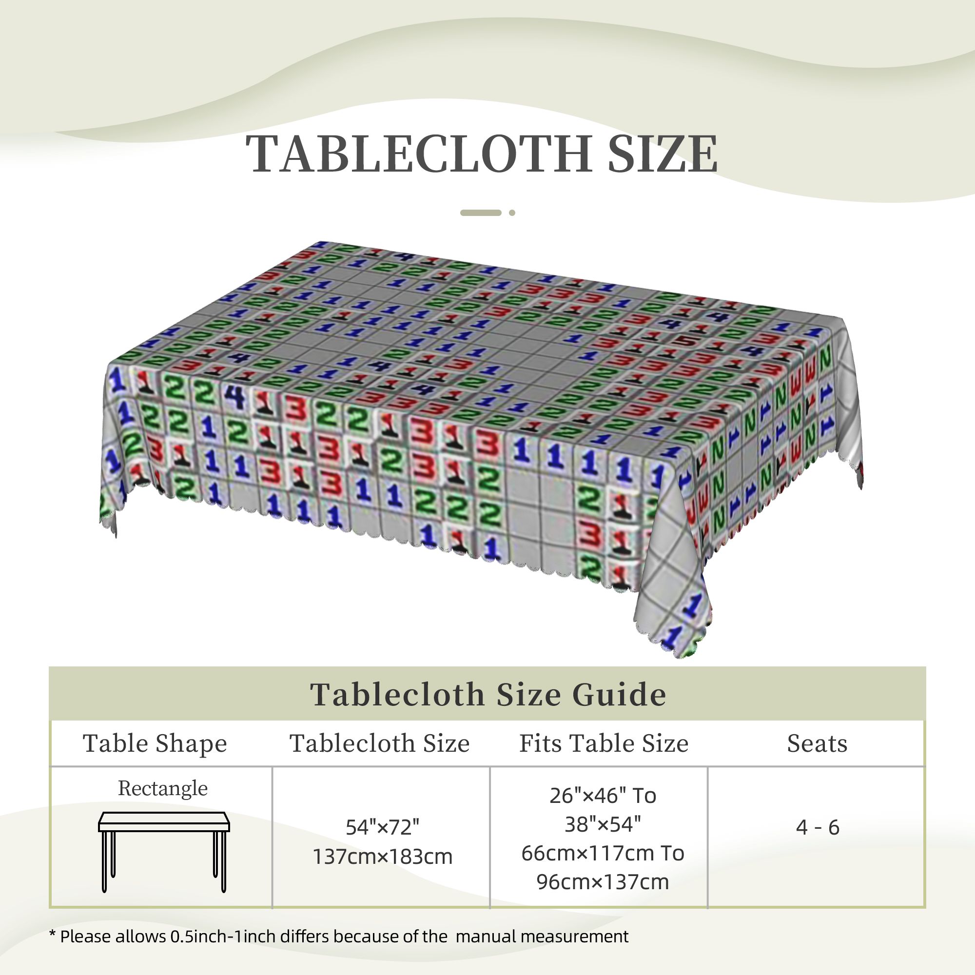 Nappe rectangulaire personnali - Desk Setup Wallpaper avis et prix
