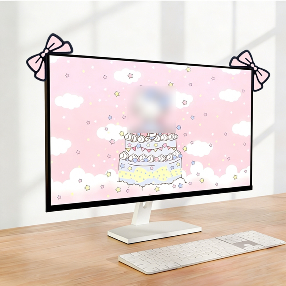 Décoration d'écran rose mignon - Desk Setup Accessories Aesthetic avis et prix