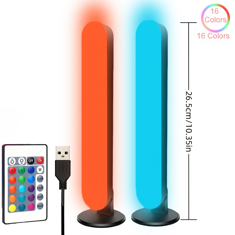 1/2pc LED bureau intelligent R - Desk Setup Background avis et prix