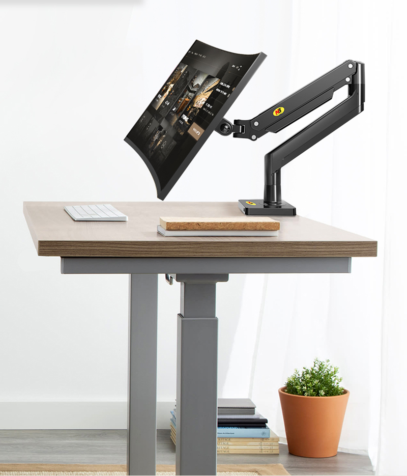 NB-Bras à ressort à gaz pour é - Desk Setup Monitor Arm avis et prix