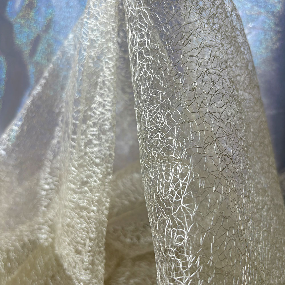 Tissu en dentelle et maille cr - Desk Setup Background avis et prix